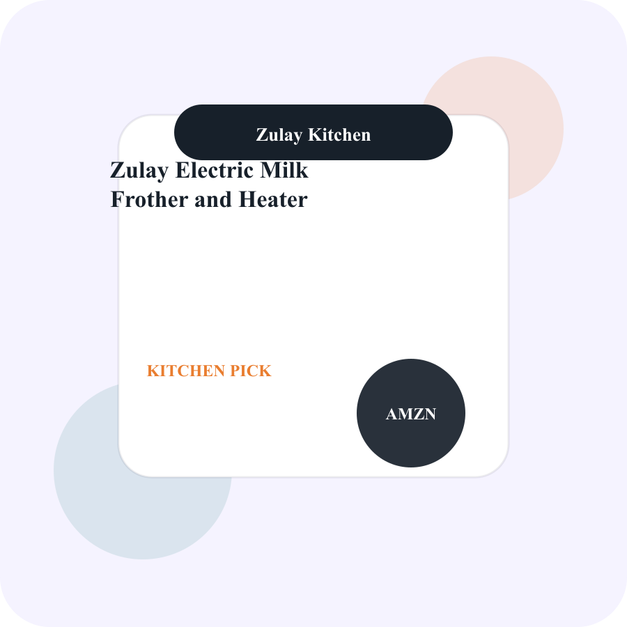 Zulay Electric Milk Frother and Heater