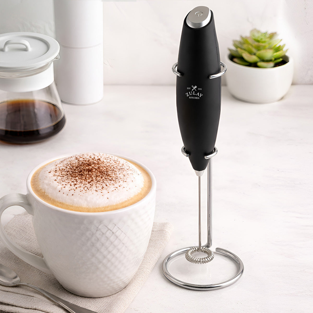 Zulay Kitchen Milk Frother Wand